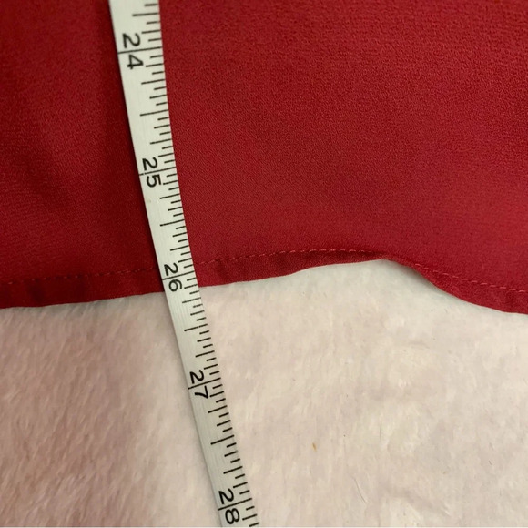 Emery Rose XXL burgundy bell sleeve top oversized with no stretch - Picture 5 of 10